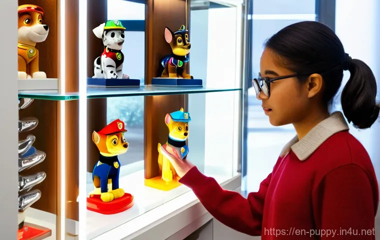 퍼피구조대 한정판 장난감 - **Community and Shared Passion at a Collector's Meetup:**
    "A dynamic, warmly lit scene featuring...