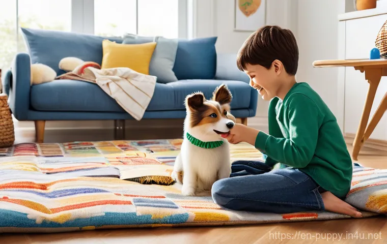 퍼피구조대와 유사한 프로그램 - "Deep Sea Discovery Team"**

An awe-inspiring, vibrant underwater scene depicting a team of four ant...